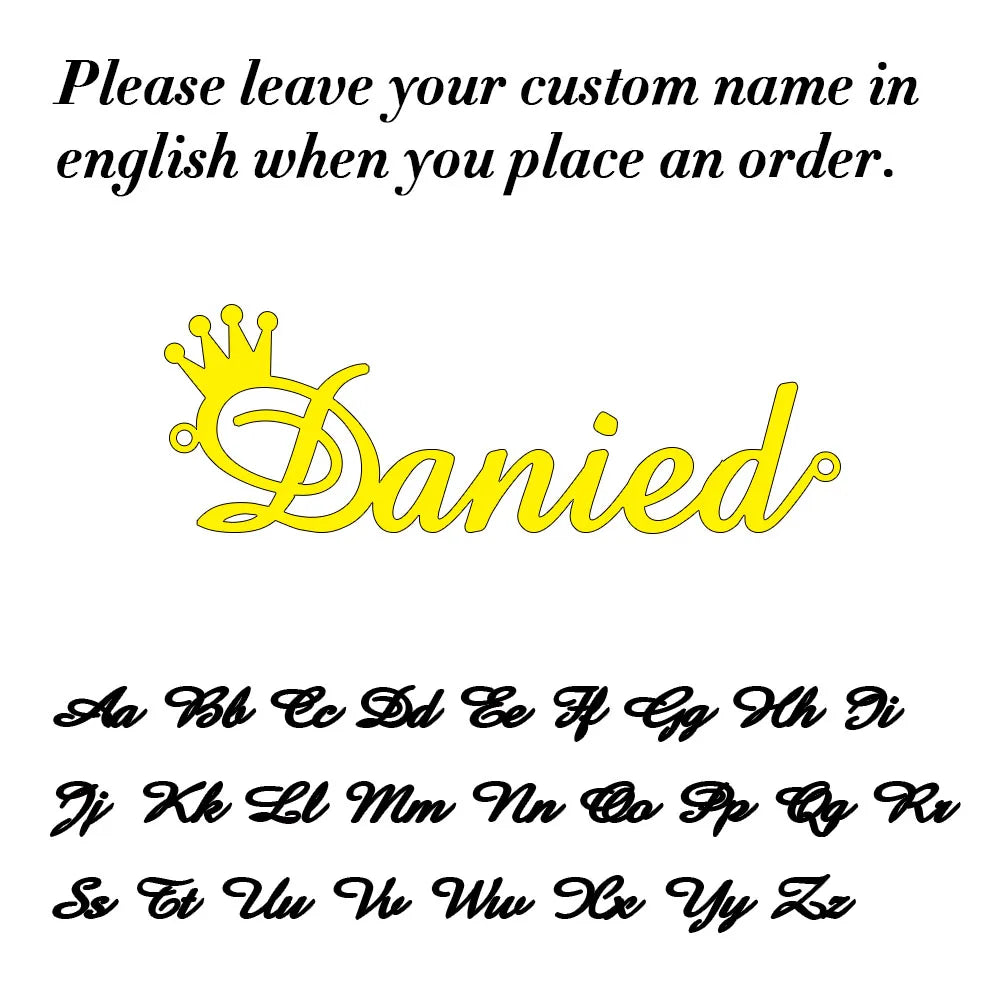 Custom Name Necklace for Women Any Font with Box Chain Gold Nameplate Necklace Best Friend Perfect Birthday Gift Choker 2023